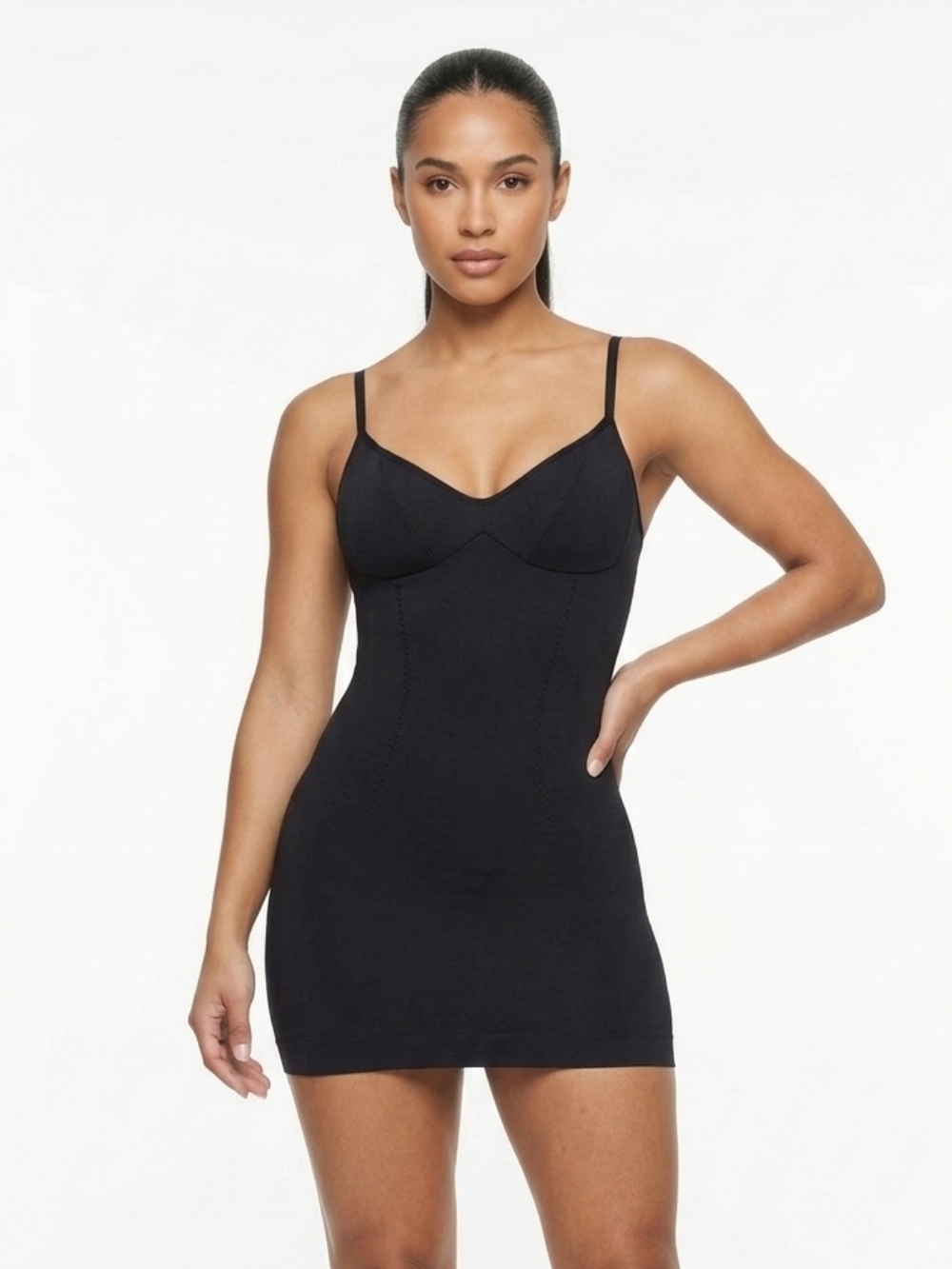 THATCHER by Alisse Thatcher Shapewear dress in black size XS/S